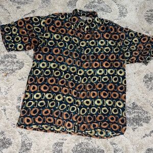 Genelli Luxury Pure Linen Printed Button Shirt